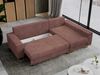 Mks Möbel 'Dorian L-Form' Ecksofa mit Bettkasten, 242 x 138 x 85 cm, Kupfer, Cord Bild 3