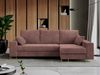 Mks Möbel 'Dorian L-Form' Ecksofa mit Bettkasten, 242 x 138 x 85 cm, Kupfer, Cord Bild 2