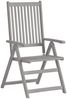 vidaXL Verstellbare Gartenstühle 3 Stk. mit Auflagen Massivholz Akazie 3064728 Bild 3