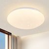 ZMH Deckenleuchte Wohnzimmer Ø16.5CM Rund 5W Küchenlampe 3000/4000/6500K Flur, Augenschutz, Warmweiß, Sternen-Design Schlafzimmerlampe Küche Büro Bild 2