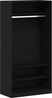 vidaXL Kleiderschrank mit Regal Schwarz Eichen-Optik 100 x 50 x 200 cm 3329297 Bild 2