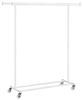 Songmics Garderobenständer auf Rollen bis 90 kg belastbar, Stahl weiß, 45,4 x (92-132) x 160 cm Bild 2