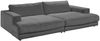 KAWOLA Big Sofa MADELINE Cord grau 85 x 170 x 290 cm Bild 3