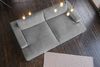 KAWOLA Big Sofa MADELINE Cord grau 85 x 170 x 290 cm Bild 4