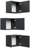 3er Set Badschränke Taifun - variable Montage - kreatives Bad grafit : Grafit Bild 2