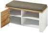 Bank vito Materio, Holzwerkstoff, Kunststoff, Weiß, Holzfarben, 90 x 50 x 39 cm Bild 2