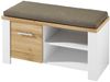 Bank vito Materio, Holzwerkstoff, Kunststoff, Weiß, Holzfarben, 90 x 50 x 39 cm Bild 3