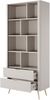 Bettso 'LANTE' Standregal, Holzwerkstoff Beige, 194x38x88 cm Bild 2