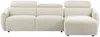 Vente-unique - TAZIZA Sofa Stoff Beige - B 166 cm x H 78 cm x L 286 cm Bild 2