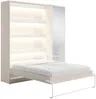 Vente-unique - RAPILI Bett Holz, Platte BeigeWeiß - B 50 cm239,2 cm x H 225,2 cm x L 229 cm Bild 4