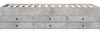 vidaXL Tagesbett mit Schubladen ohne Matratze Betongrau 90x190 cm 3280884 Bild 4