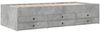 vidaXL Tagesbett mit Schubladen ohne Matratze Betongrau 90x190 cm 3280884 Bild 3
