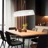Design Deckenleuchte mit gemustertem Glas Bild 3