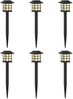 vidaXL Außen Solarlichter mit Erdnagel 6 pcs Warmes Weiß 38,5 cm PP 42042715 Bild 2
