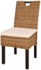 vidaXL Esszimmerstühle 6 Stk. Kubu-Rattan Mangoholz [274363] Bild 2
