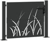 vidaXL Gartentor Schwarz 110 x 105 cm Pulverbeschichteter Stahl 42015889 Bild 4