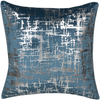 Kissen 2er Set Abstraktes Muster GARDENIA Samtstoff 45 x 45 cm Blau Bild 4