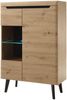 Vitrine 90x134 cm Low 2-türig Eiche Tonder Bild 2