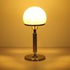 Tischleuchte, Pilz Design, Glas, opal, H 40 cm Bild 5