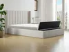 Vente-unique - DOUINO Bett Stoff Beige - B 235,5 cm x H 120 cm x L 162 cm Bild 3