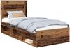 vidaXL Bettrahmen Altholz 90 x 200 cm Massives Kiefernholz 3410142 Bild 2