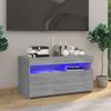 vidaXL TV-Schrank mit LED-Leuchten Grau 75 x 35 x 40 cm [815125] Bild 3