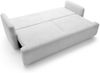 Selsey 'Lambina' 3-Sitzer Sofa mit Schlaffunktion und Bettkasten, Bouclé, Hellgrau Bild 3