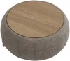 Vente-unique - SORIELI Couchtisch Holz, PlatteStoff Schokoladenbraun - B 85 cm x H 37 cm x L 85 cm Bild 5