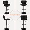 TLGREEN Barhocker 2er-set Barstühle,Küchenstuhl mit 360-Grad-Drehfunktion, (Sitzhöhe62cm - 83 cm,Bis 168kg), fur Hausbar,Heimküche,Restaurants und Cafés Bild 4