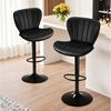 TLGREEN Barhocker 2er-set Barstühle,Küchenstuhl mit 360-Grad-Drehfunktion, (Sitzhöhe62cm - 83 cm,Bis 168kg), fur Hausbar,Heimküche,Restaurants und Cafés Bild 5