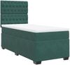 vidaXL Boxspringbett mit Matratze Dunkelgrün 90x190 cm Samt 3290795 Bild 2
