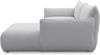 DOMO. collection Ecksofa 800 022, kleines Modulsofa in L-Form mit Taschenfederkern und attraktiver Biese-Naht, Sofa, Polsterecke, Eckcouch 194 x 168 x 79 cm (BxTxH), hellgrau Bild 5
