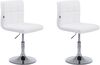 2er Set Lounger Palma V2 Kunstleder, Drehbar, weiß Bild 1