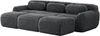 Sofa modular mit Sitzfläche für 2–4 Personen, Plüschbezug, wolkenweich, Grau, mit verbindbaren Ottomans,291*179*73 cm Bild 5