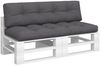 vidaXL Palettenkissen 2-tlg. Anthrazit Stoff, 150 x 60 x 12 cm, 150 x 40 x 12 cm Bild 3