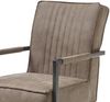 Lomadox Freischwinger AMSTERDAM-119, Esszimmerstuhl Esszimmer Stuhl taupe Gestell schwarz matt 51,5x92x70cm Bild 5