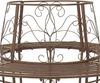 vidaXL Baumbank 8-Sitzanzahl Ø 160 x 89 cm Stahl Antikbraun Rund 42029525 Bild 5