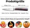 9 cm Gemüsemesser Scharf Obstmesser Schälmesser Küchen Messer mit Holzgriff Bild 2