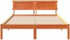 vidaXL Bettrahmen Wachsbraun 140 x 190 cm Massives Kiefernholz 872826 Bild 5