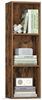 VASAGLE CUSTOS Kollektion - Bücherregal, 3-stöckiges Regal, offenes Aufbewahrungsregal, 24 x 30 x 94,8 cm, für Wohnzimmer, Homeoffice, Schlafzimmer, vintagebraun Bild 5