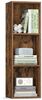VASAGLE CUSTOS Kollektion - Bücherregal, 3-stöckiges Regal, offenes Aufbewahrungsregal, 24 x 30 x 94,8 cm, für Wohnzimmer, Homeoffice, Schlafzimmer, vintagebraun Bild 4