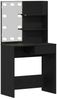 vidaXL Schminktisch mit Regal Schwarz Eichen-Optik 74.5 x 40 x 141 cm 862785 Bild 4