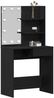 vidaXL Schminktisch mit Regal Schwarz Eichen-Optik 74.5 x 40 x 141 cm 862785 Bild 3