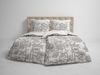 Heckett & Lane Mako-Satin Eco Bettwäsche 135x200 Dimont Lining grau Wende Blüten Bild 5