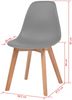 vidaXL Esszimmerstühle 2 Stk. Grau Kunststoff [244774] Bild 5