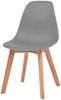 vidaXL Esszimmerstühle 2 Stk. Grau Kunststoff [244774] Bild 2