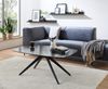 Couchtisch >Elias< in schwarz, Glas, Metall - 110x44x70cm (BxHxT) Bild 2