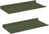 vidaXL Schwebendes Regal 2 pcs Olive Grün 40 x 18 x 2,5 cm Stahl 8004016 Bild 2