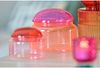 Gift Company Voile Glasdose L Borosilikatglas pink/orange gs Bild 2