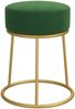 vidaXL Runder Hocker Grün Samt 340253 Bild 3